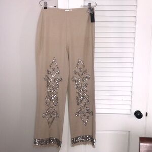 Venus Gorgeous Sequined Pants Size 4​​​​ NWT